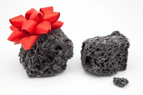 Coal of gift Stock Photos