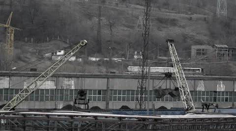 Coal industry logistics Video stock 24715903