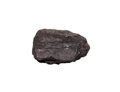 Coal on isolated white background Stock Photos