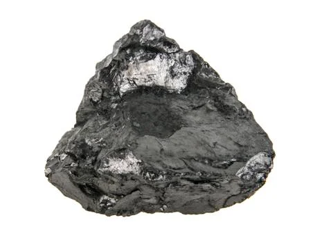 Coal isolated on white background Stock Photos