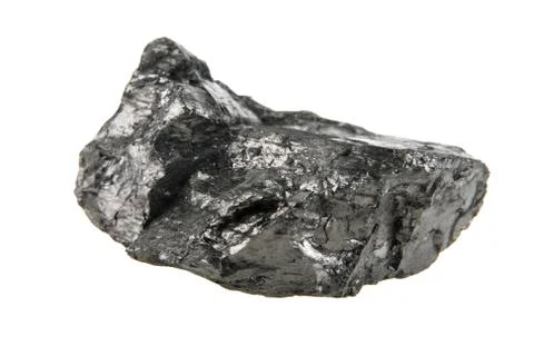 Coal isolated on white background Stock Photos