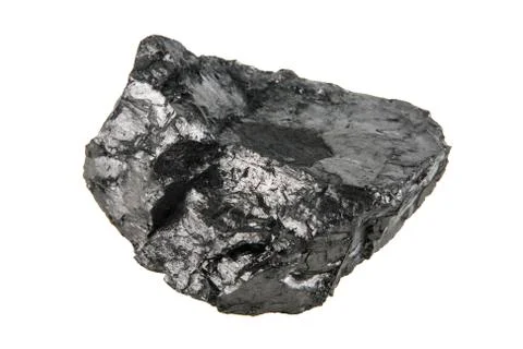 Coal isolated on white background Stock Photos