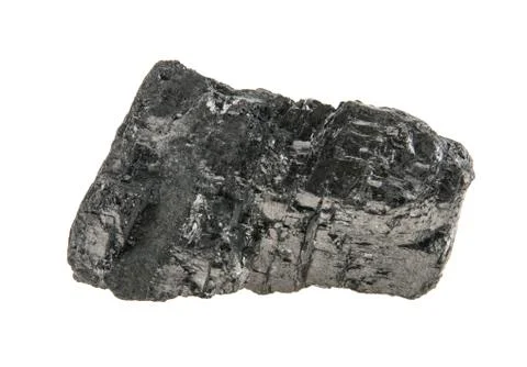 Coal isolated on white background Stock Photos