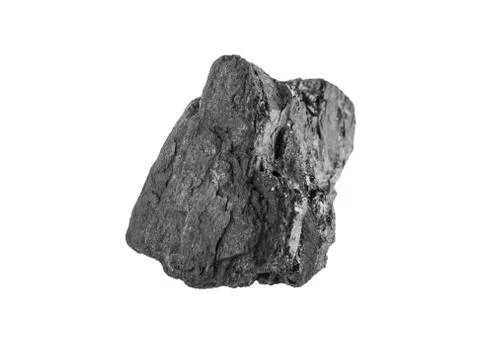Coal isolated on white background Stock Photos