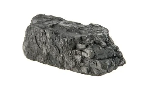 Coal isolated on white background Stock Photos