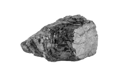 Coal isolated on white background Stock Photos