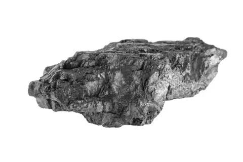 Coal isolated on white background Stock Photos