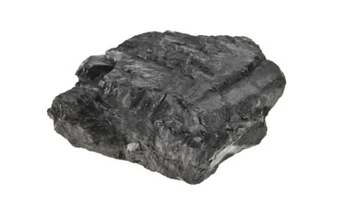 Coal isolated on white background Stock Photos