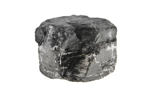Coal isolated on white background Stock Photos
