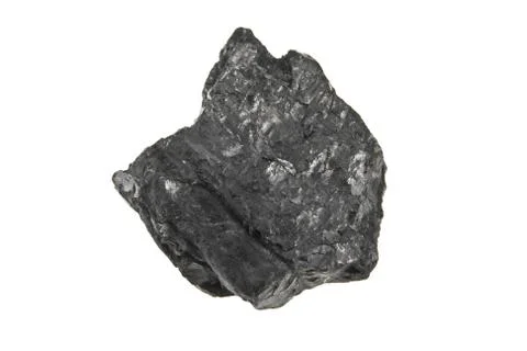 Coal isolated on white background Stock Photos