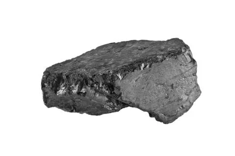 Coal isolated on white background Stock Photos