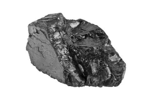 Coal isolated on white background Stock Photos