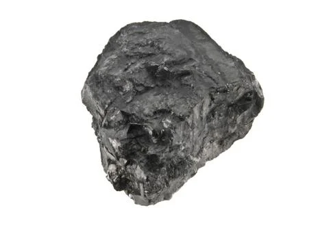 Coal isolated on white background Stock Photos
