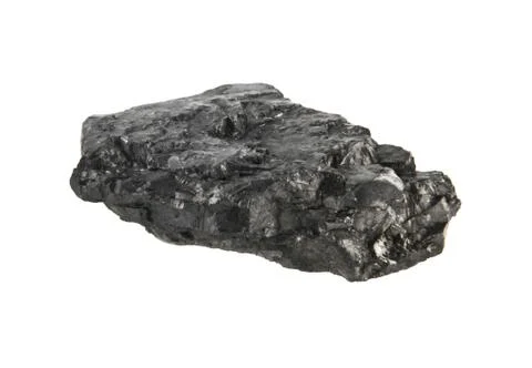 Coal isolated on white background Stock Photos