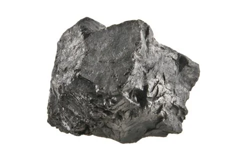 Coal isolated on white background Stock Photos