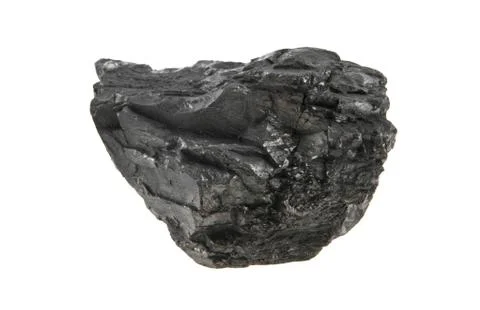 Coal isolated on white background Stock Photos
