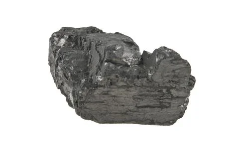 Coal isolated on white background Stock Photos