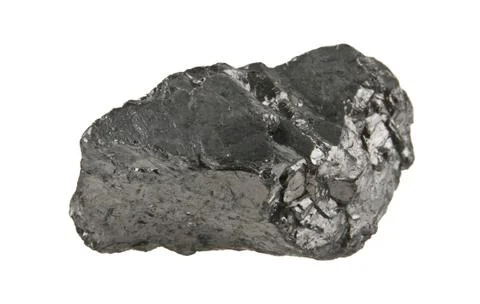 Coal isolated on white background Stock Photos