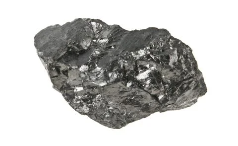 Coal isolated on white background Stock Photos