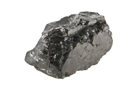 Coal isolated on white background Stock Photos