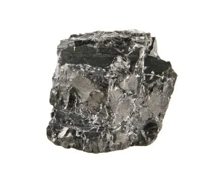 Coal isolated on white background Stock Photos