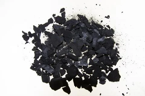 Coal isolated on white background Stock Photos