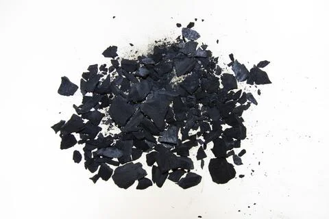Coal isolated on white background Stock Photos