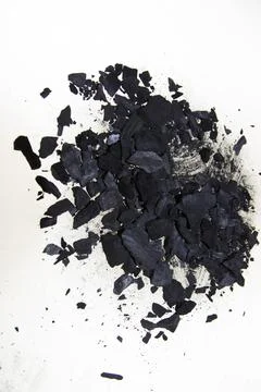 Coal isolated on white background Stock Photos
