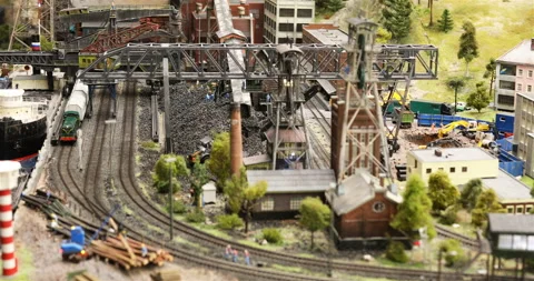 Coal loading station for freight trains Stock Footage 102493988