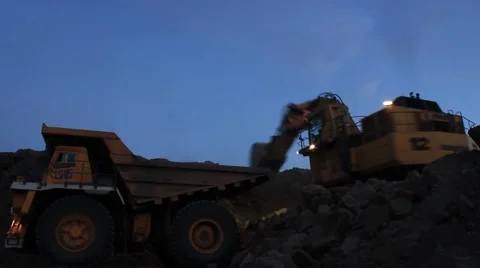 Coal loading. Time lapse Stock Footage 61851201