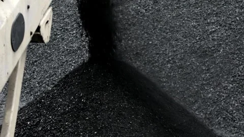Coal mine conveyor loaded onto the coals pile in 4k HD Stock Footage 334654834