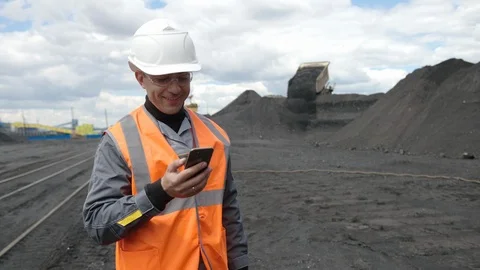 Coal mine mining worker miner Stock Footage 111890183