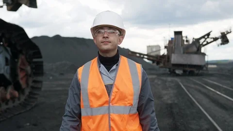 Coal mine mining worker miner Stock Footage 111890231