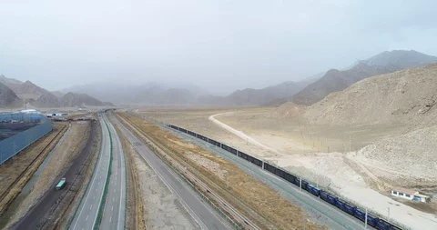 Coal mine train Stock Footage 129335879
