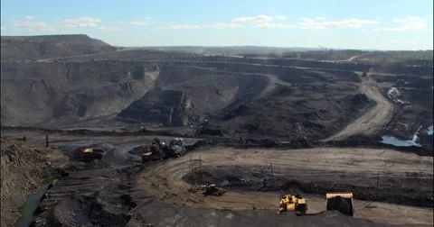Coal mine works/time lapse Video stock 67172795