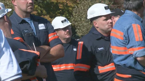 Coal Miner Protest 3 of 8 Stock Footage 32273534