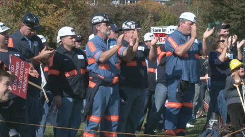 Coal Miner Protest 6 of 8 Stock-Footage 32273424