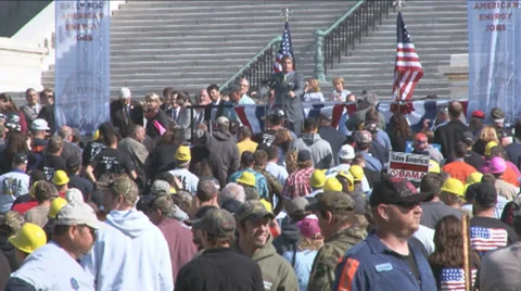 Coal Miner Protest 8 of 8 Stock Footage 32273665