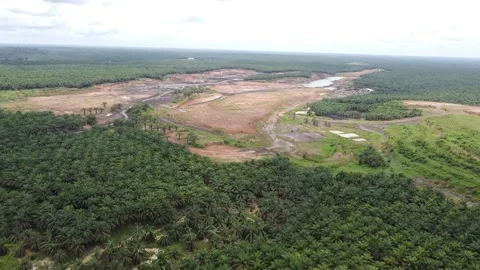 Coal mining activities using drones Stock Footage 169870856