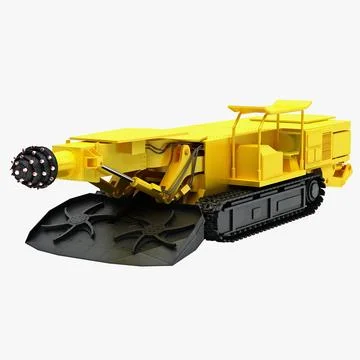 Coal Mining Drill Rig 3D Model