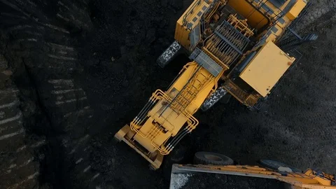 Coal mining Stock Footage 92384822