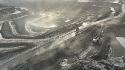 Coal mining Stock Footage 306542474
