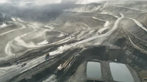 Coal mining Stock Footage 306542880