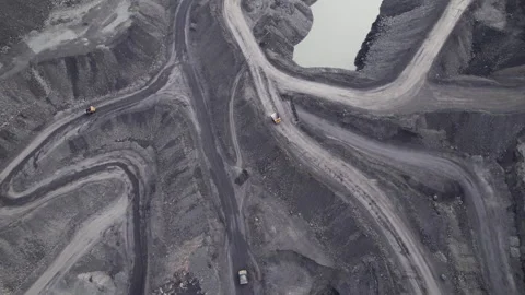 Coal mining Stock Footage 306549535