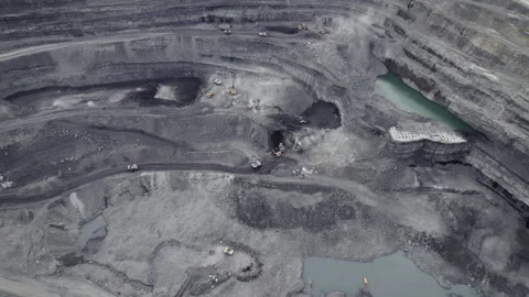 Coal mining Stock Footage 306549698