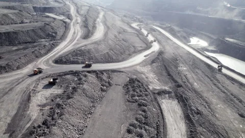 Coal mining Stock Footage 306549933