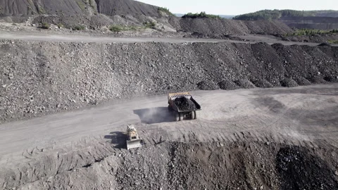 Coal mining Stock Footage 306550114