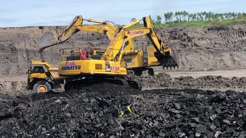 Coal mining industry Stock Footage 238463411