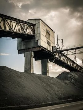 Coal mining industry Stock Photos