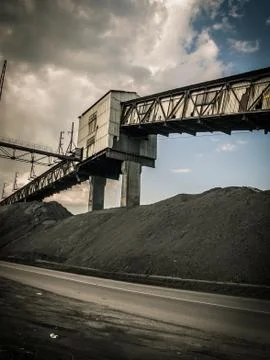 Coal mining industry Stock Photos